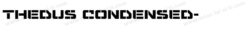 Thedus Condensed字体转换
